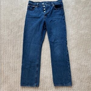 Levi's | Premium 501 Jeans in Mid Dark Blue Wash | Size 29x30